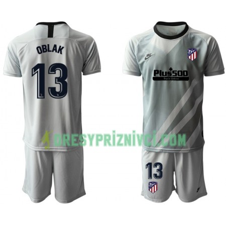 Fotbalový Komplet Atlético Madrid Brankářské OBLAK 13 Dětské I 2019-2020 Krátký Rukáv (+ trenýrky)